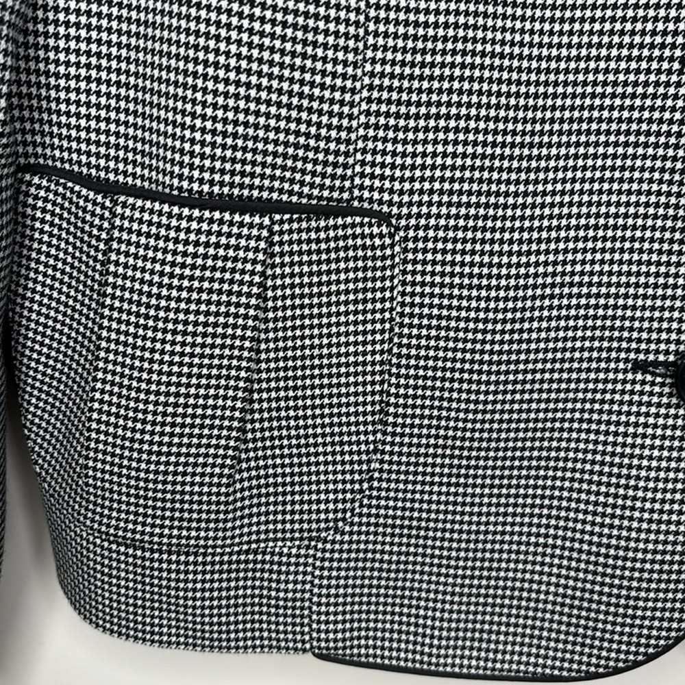 LINDOR Houndstooth Black & White Blazer - Size 16