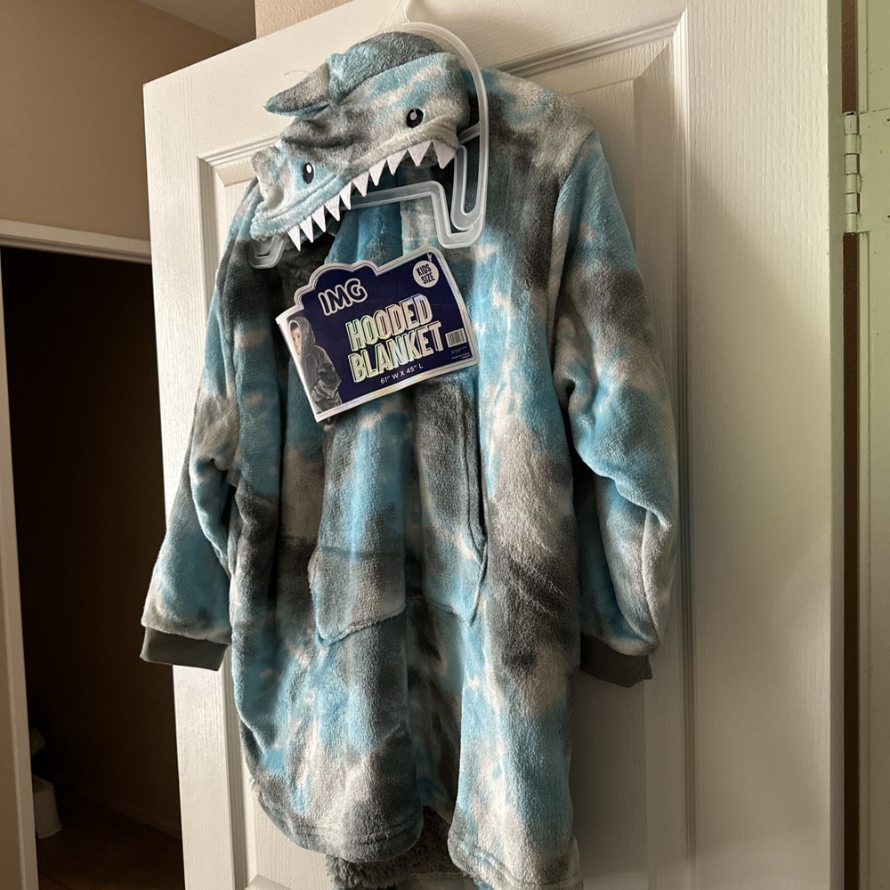 Kids Hooded Blanket Shark