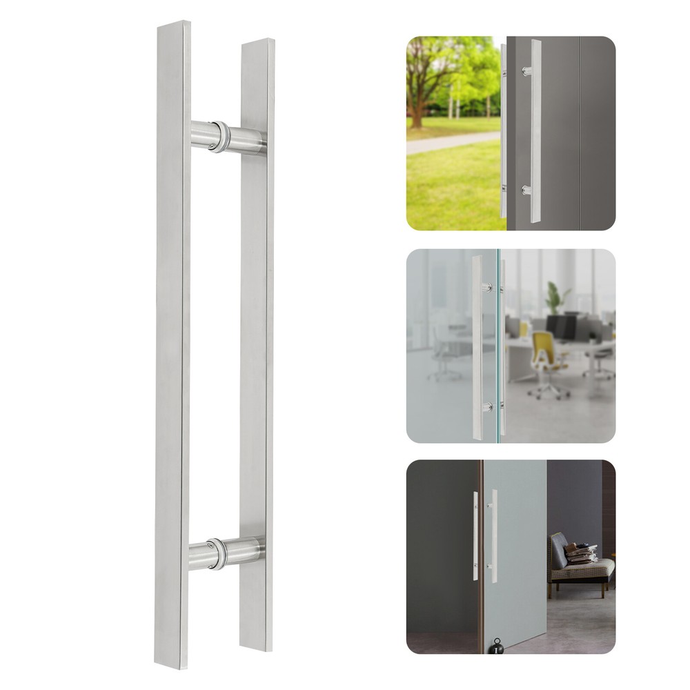Pull Push Sliding Barn Door Handles Commercial H Shape Pair Door Pull Handle