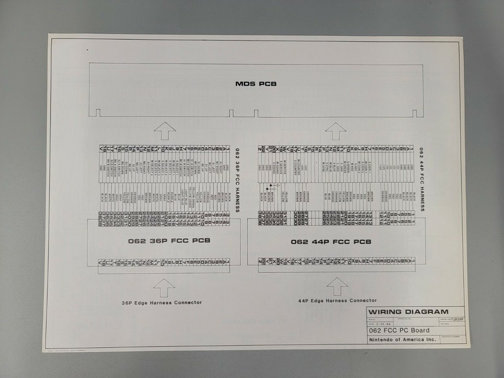 Original Nintendo VS Unisystem Kit Manual & Schematics Package