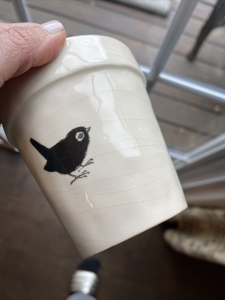 Rae Dunn Chirp Initial B Planter Chirp Nest Set