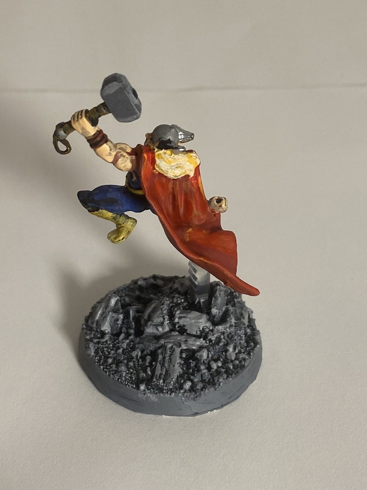 Marvel super hero Thor miniature 33mm plastic painted DT1