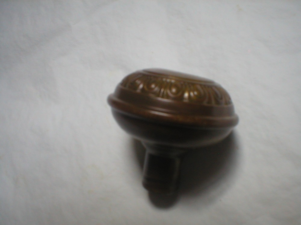 Antique Solid Brass Egg and Dart Doorknob