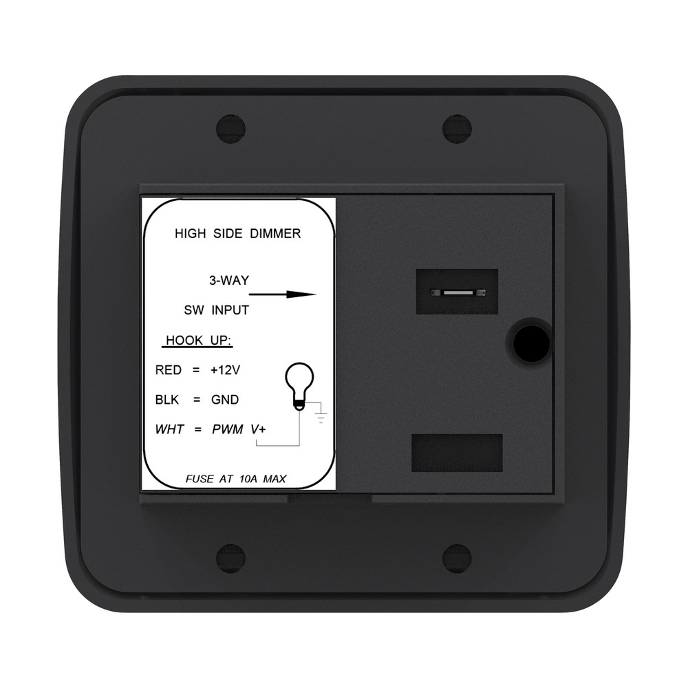 LED Dimmer Switch 12V on-off Light RV Motor Home Camper Trailer Black 12 V