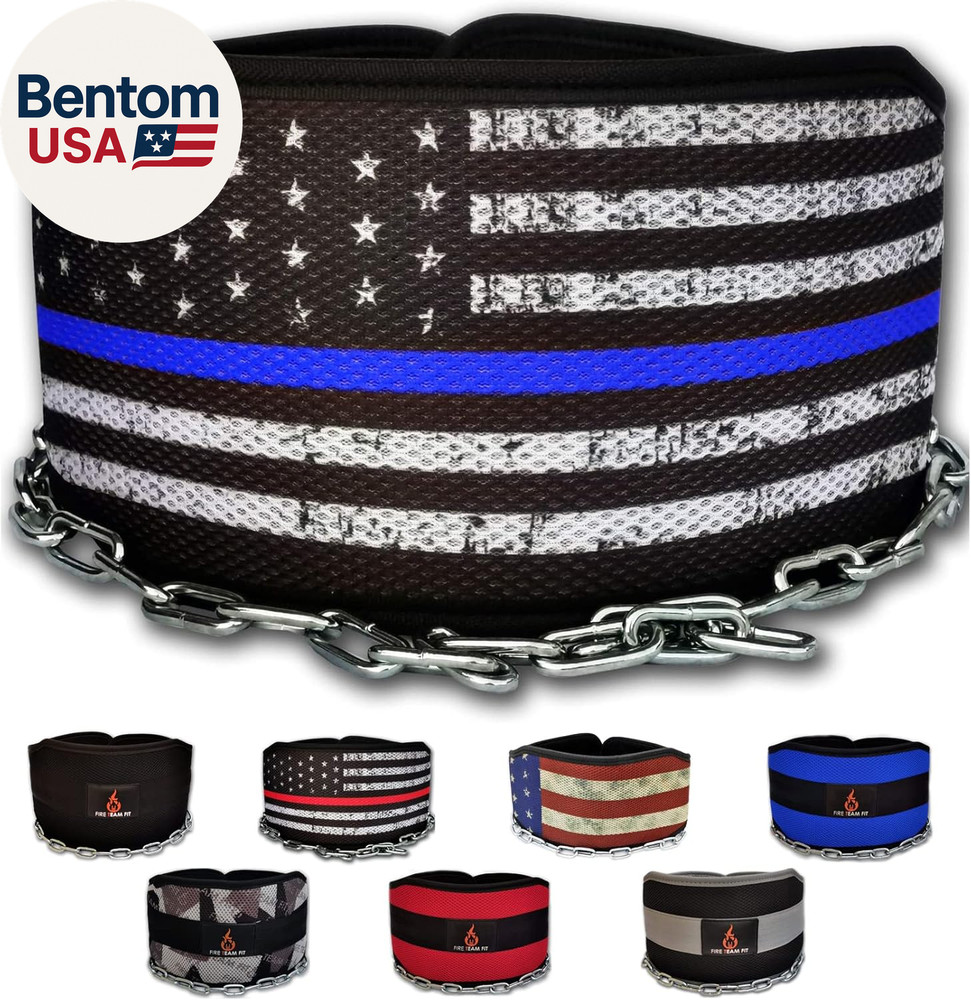 Weighted Belt with Chain, for Pullups, Dips, Weight Lifting, Powerlifting, & Cro