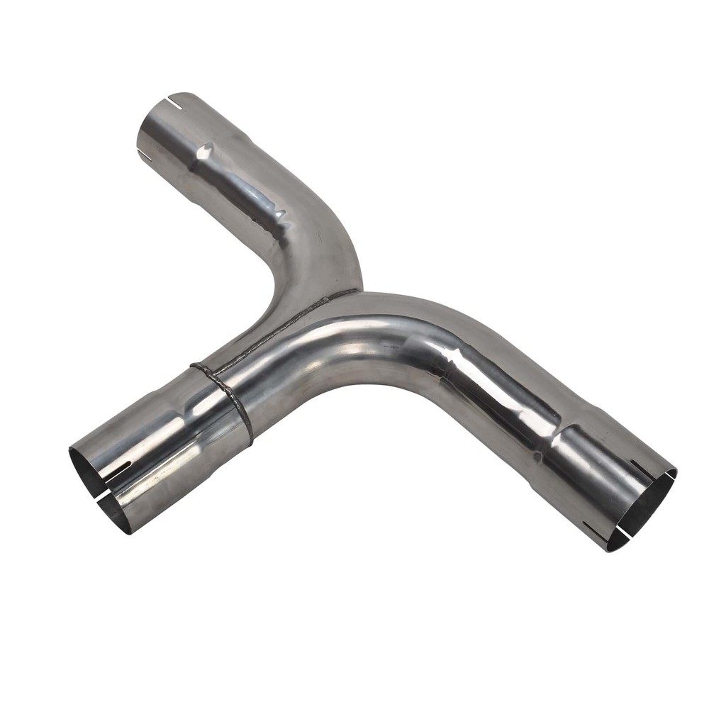 T409 SS 4"/5''T Pipe Kit Dual Smoker Exhaust Stack System Universal Black/Silver