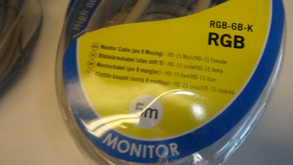 PP1: Deltaco RGB-6B-K 5M Cable - 2 Available