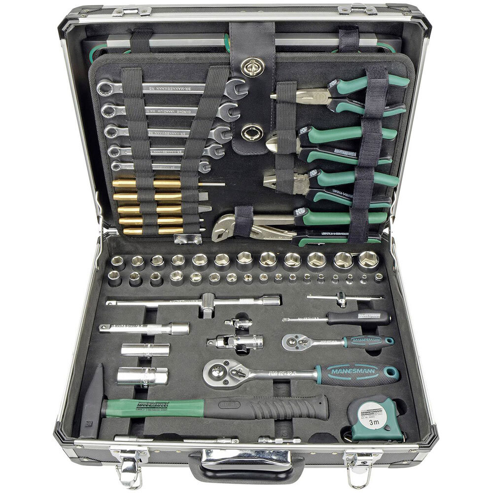 Brüder Mannesmann M29078 Tool Box 160 Piece Set 454x350x135mm
