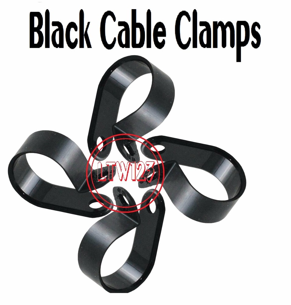 (25/PACK ) 5/8" Cable Clamp Black UV Resistant Wire CC0562