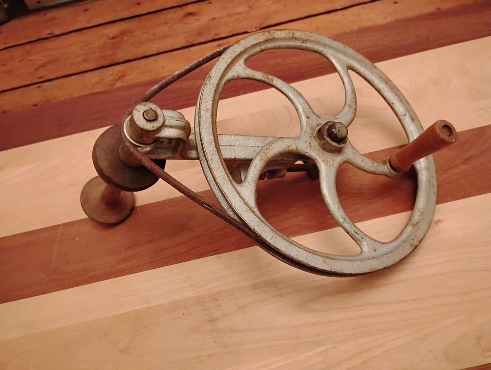 Antique Cast Iron Table Top Spool Winder Nilus Leclerc