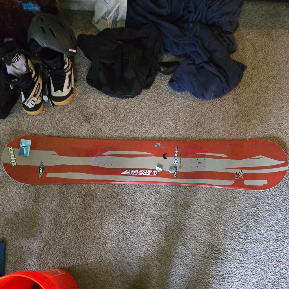 SIMS 55 Access Snowboard 155 cm Red Gray 4x4 Binding Mount Pattern