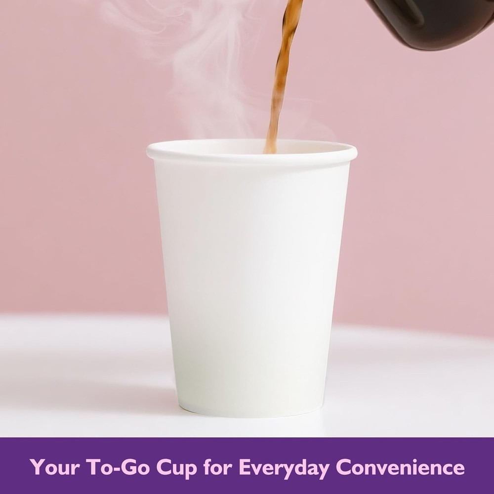 Disposable 8oz Paper Coffee Cups 400 Pack