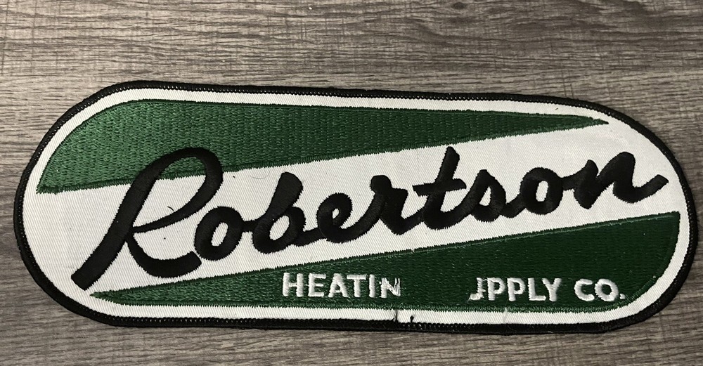 Vintage Robertson Heating Supply Patch With Errors Bsp021