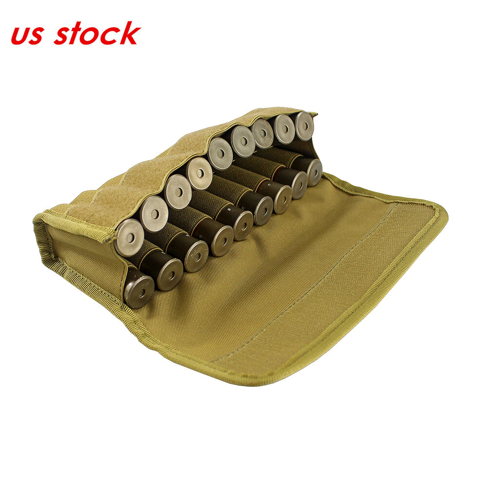 Tactical Molle Ammo Pouch 18 Rounds Shotshell Holder Backpack Attachment Bag