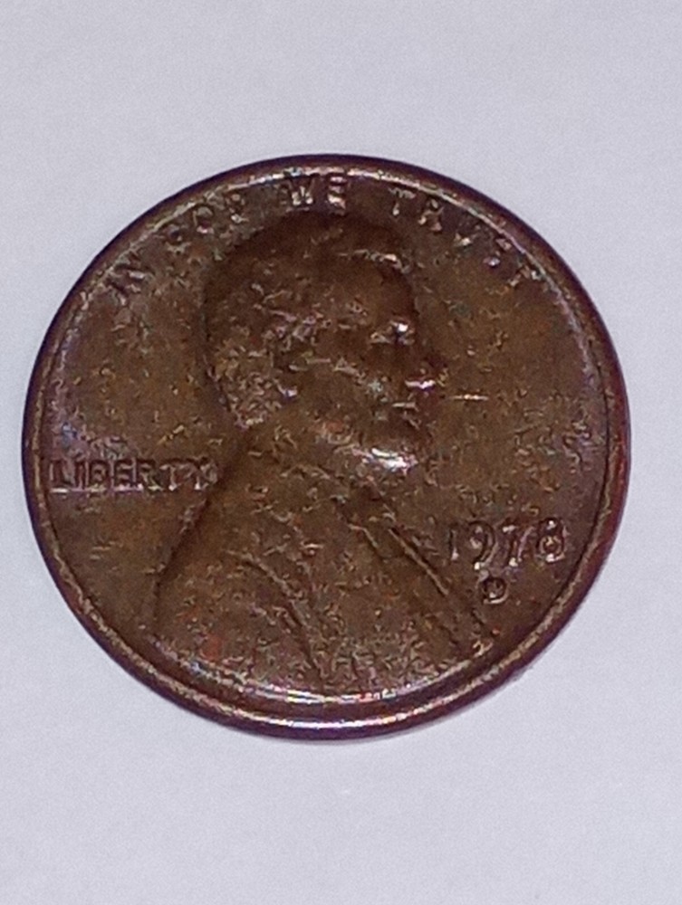1978 PENNY - Denver -Filled Mint Mark Error