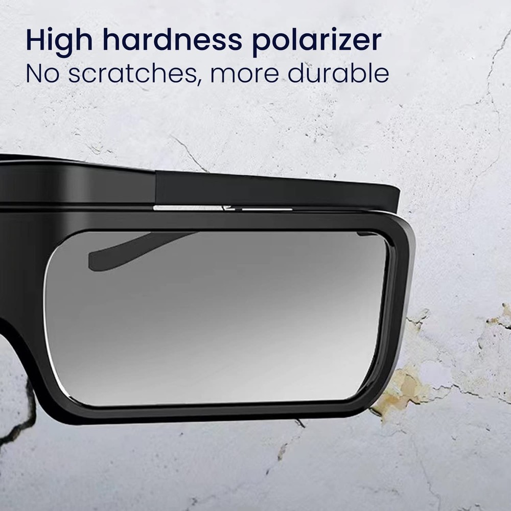 JMGO Active 3D Shutter Glasses Rechargeable DLP Link Wireless Projector Headset