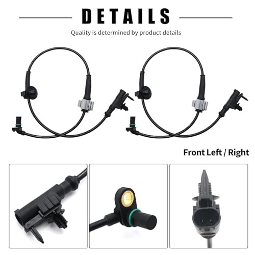 4Pcs 15229012 Front Rear Left & Right ABS Wheel Speed Sensor Replacement for