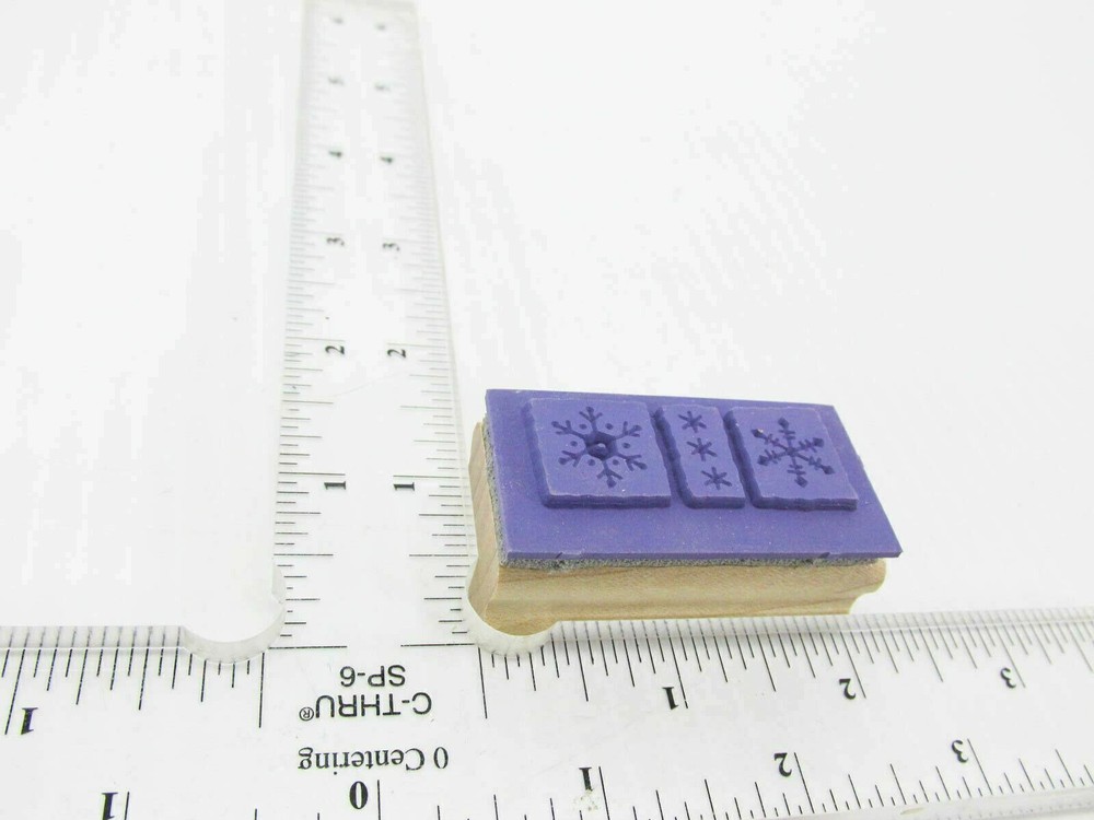 Snowflake Boarder Rubber Stamp - Stamp Set E43