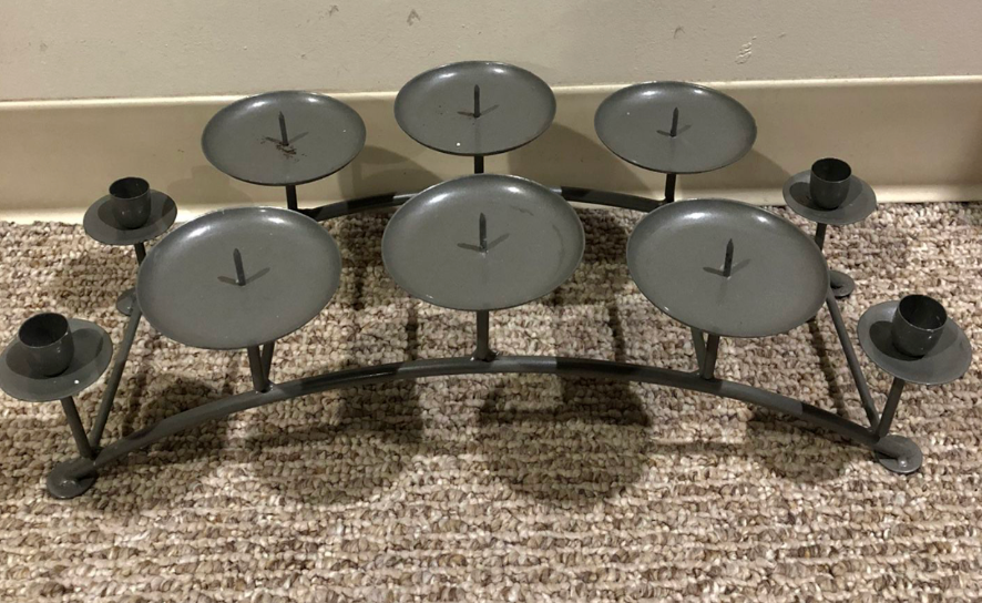FIREPLACE CANDELABRA CANDLE HOLDER FOR FIREPLACE