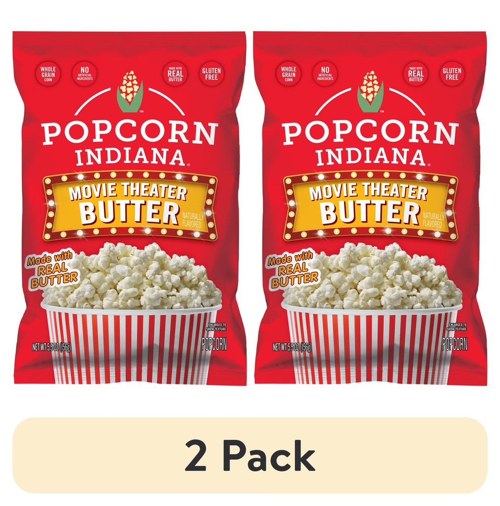 Original Crispy Crunch Popcorn Real Butter 55 oz 2 Pack