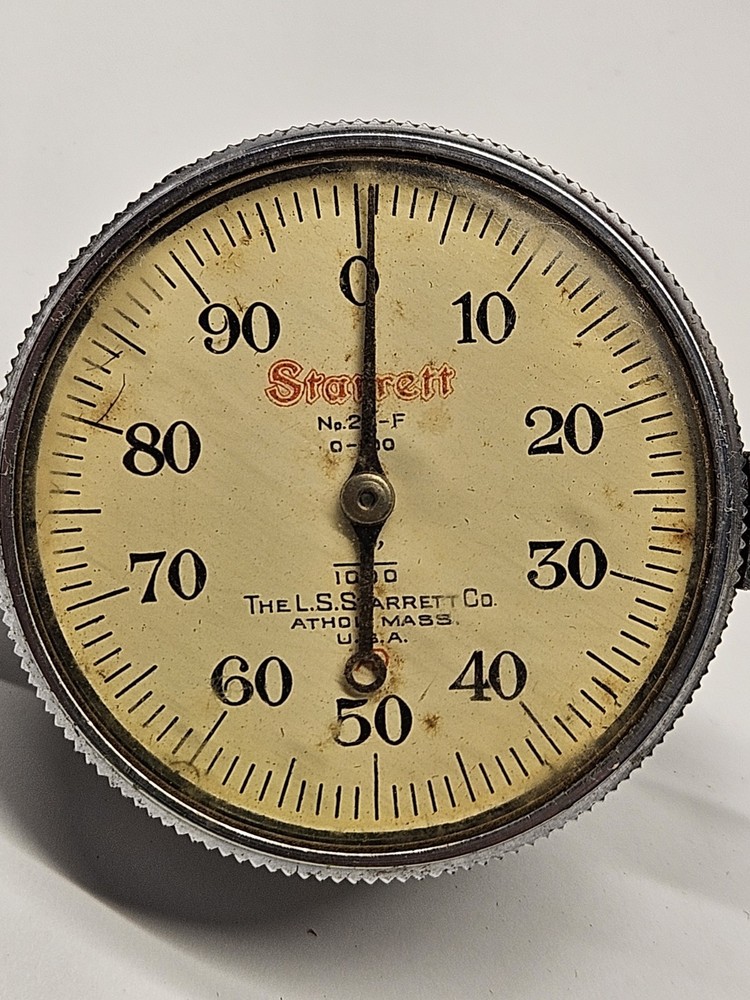 Starrett dial indicator 25-f 0 to 100 (Read Description)