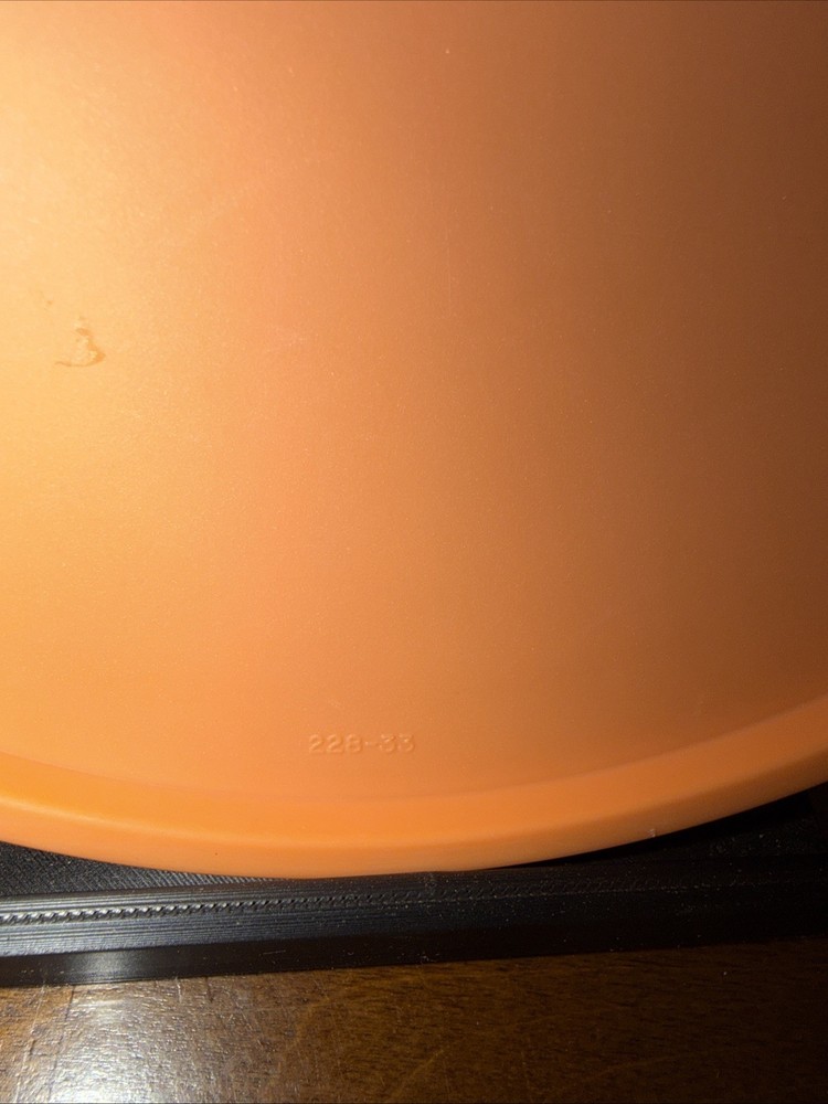 Tupperware Peach Orange Round Replacement Lid 228