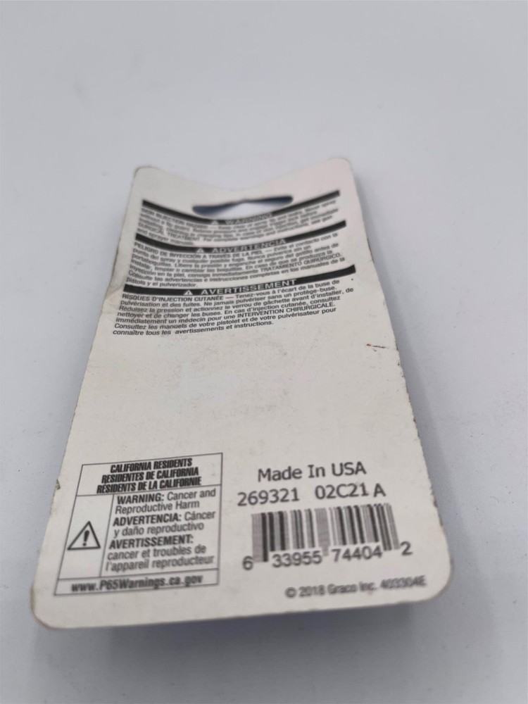 New, Graco Contractor Flat Tip 269321