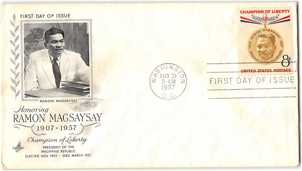 US #1096 First Day Cover (FDC), 1957