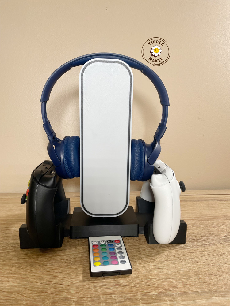 Controller Stand Headphone Holder Game Controller Headset with LED For xbox