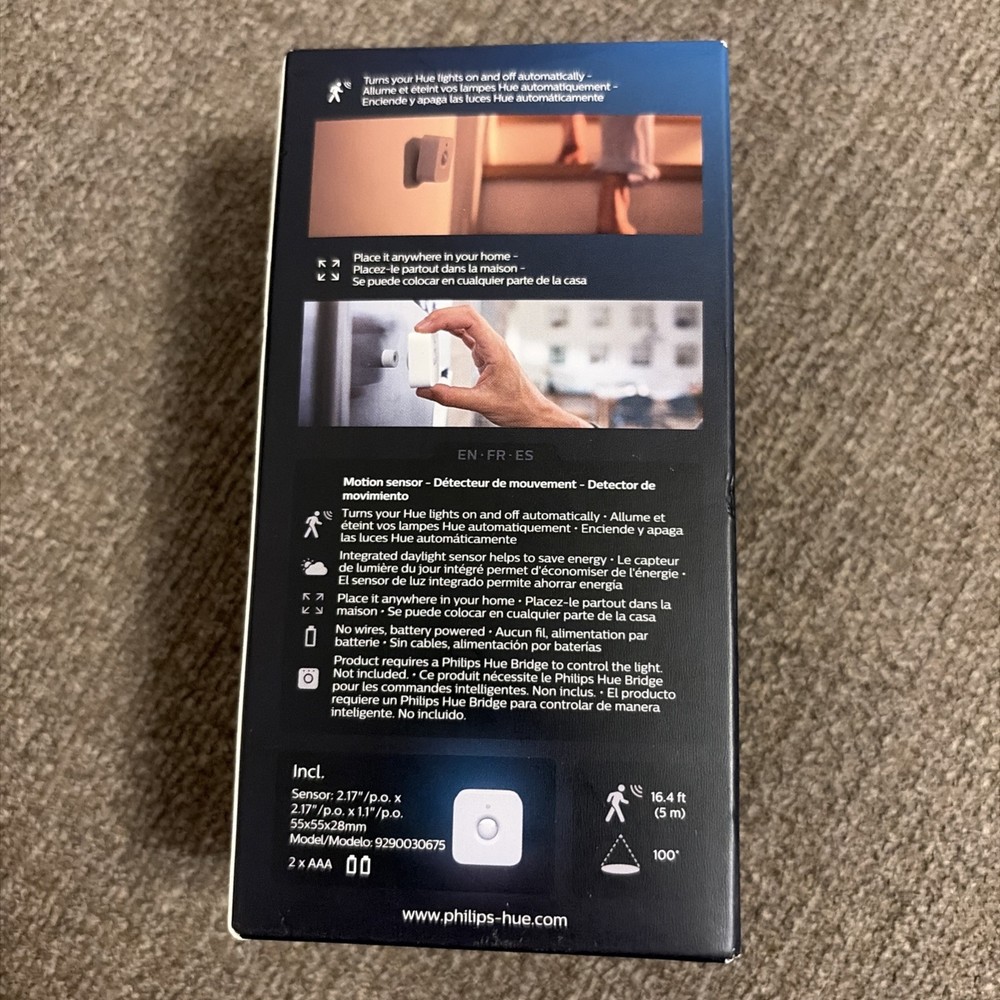 Philips Hue Smart Wireless Motion Sensor - White (473389)