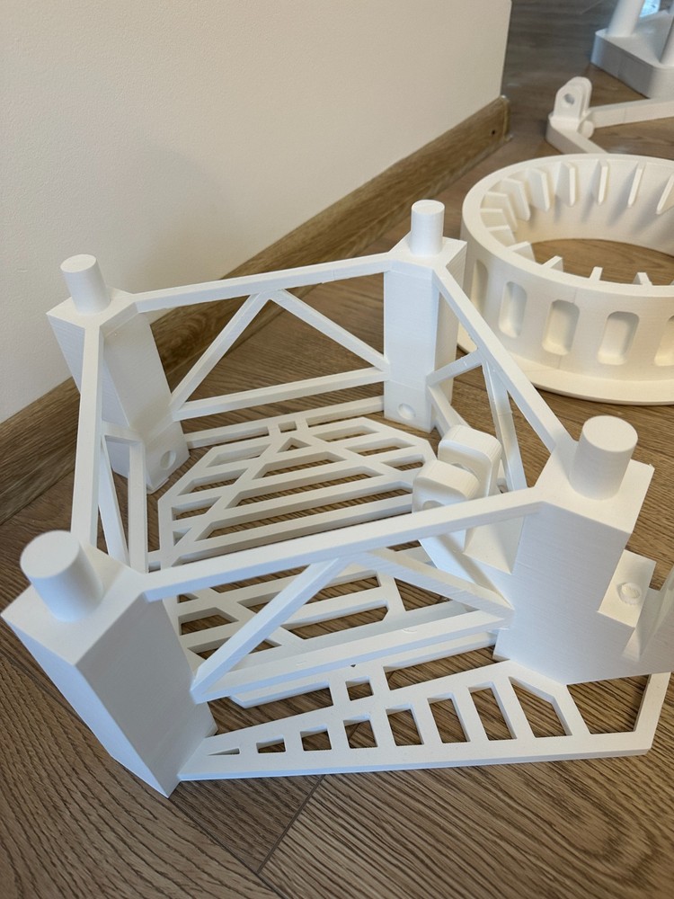 3d printed Spacex Starship Launch Tower & Launch Pad Mechazilla tower 1/144