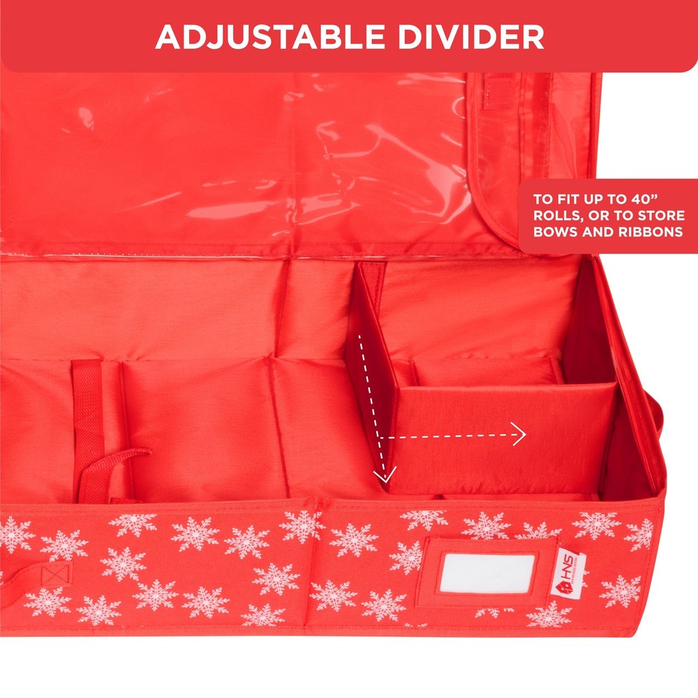 Premium Wrapping Paper Storage Container -Durable Material 600D tear-proof - ...