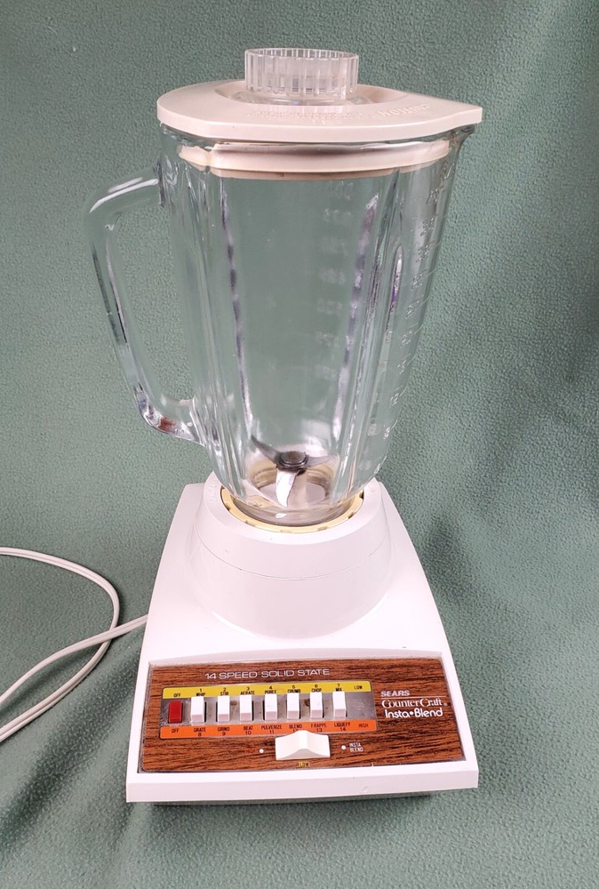 Vintage 1970s Sears Model 400  Insta•Blend 14 Speed Solid State Blender