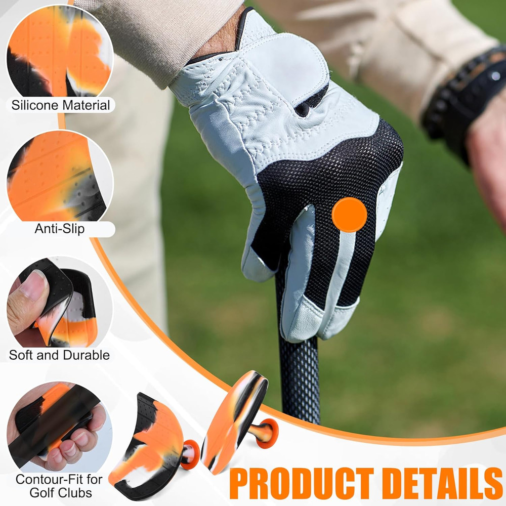 Golf Swing Trainer with Ergonomic Grip Pad - Posture Correction Training Aid for