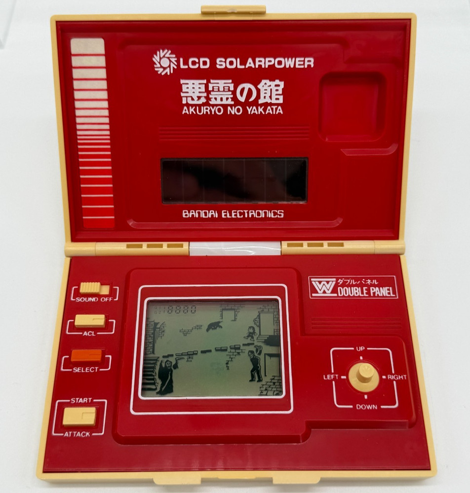 Bandai LCD Solar Power Akuryo no Yakata Double Panel Handheld system console
