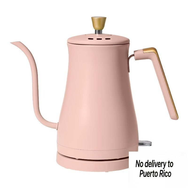 1-Liter Electric Gooseneck Kettle 1200 W, Rose by Drew Barrymore