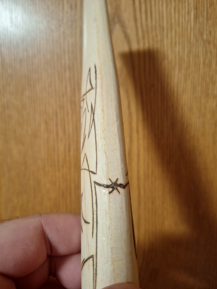 Custom Wood Burned Hatchet HANDLE