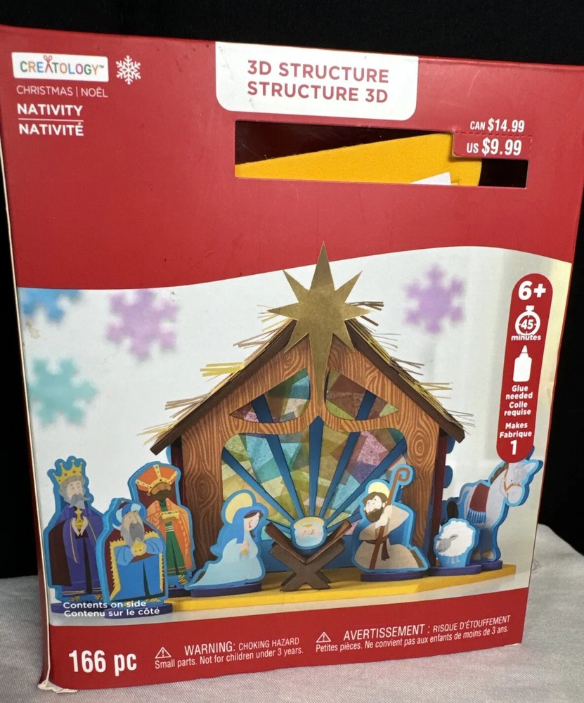 Creativity Craft Kit Christmas Nativity, 3D Structure