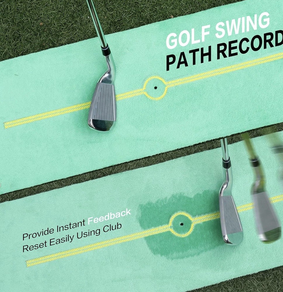 Golf Swing Path Trainer Mat Feedback Practice Aid