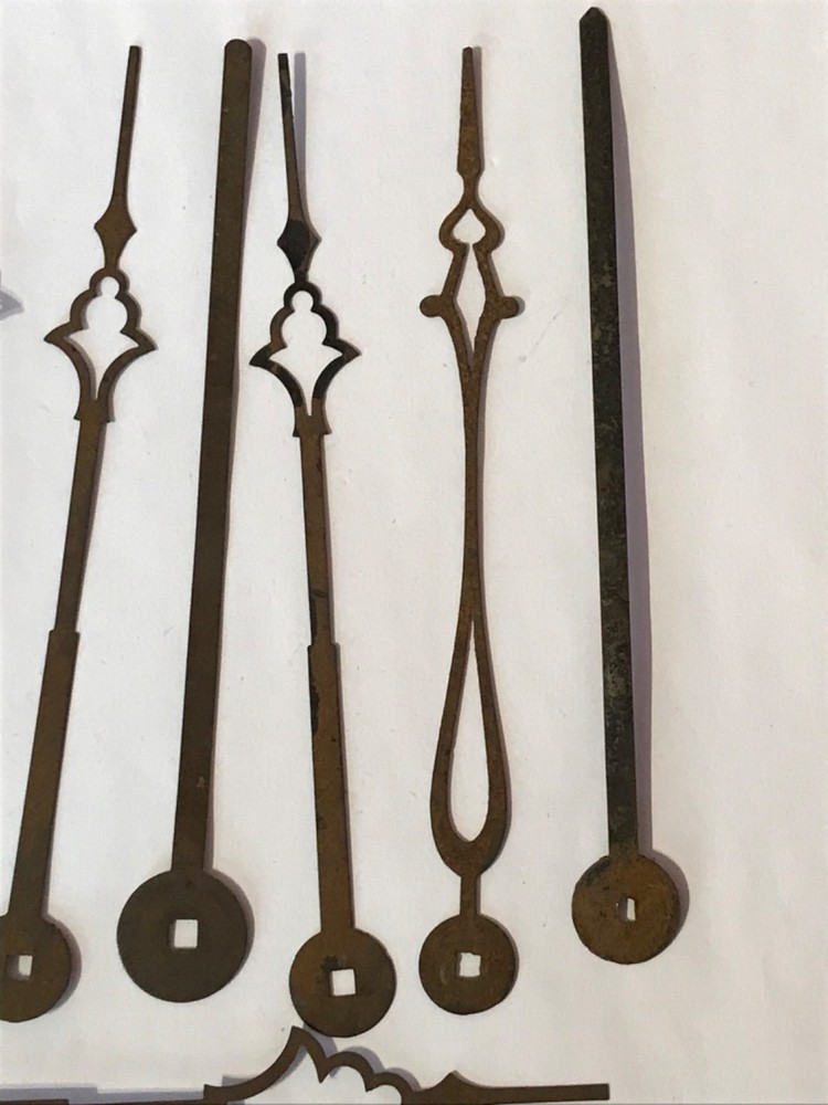 Mixed Collection of Vintage Large Odd Clock Hands