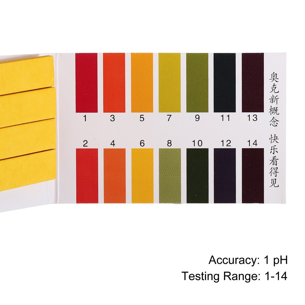 PH Test Strips 1-14.3pcs 80 Indicator Maps Sunflower Tester