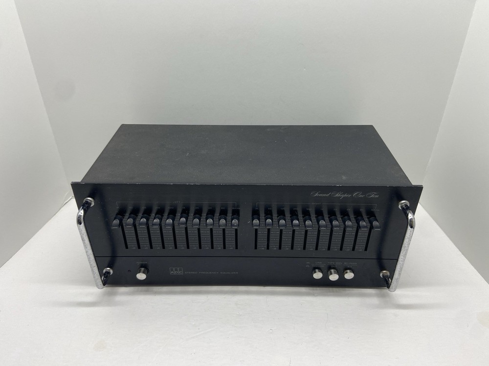 ADC Sound Shaper One Ten Stereo Frequency Equalizer Black Powers On Untested