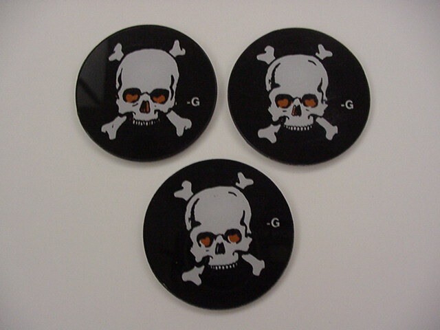 Black Rose Pinball Machine Rare Set Three Variation Key Fobs