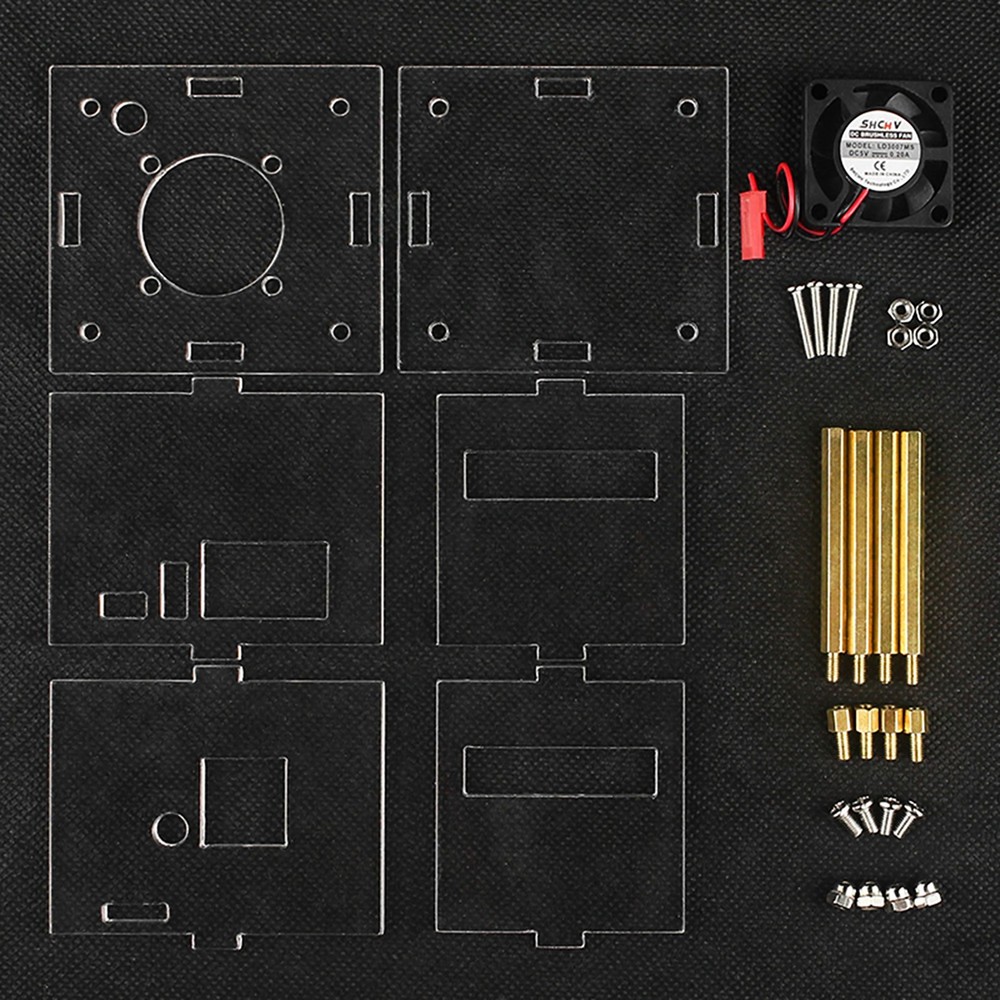 Acrylic Case Transparent Enclosure Clear Protective Shell For Orange Pi Zero 3