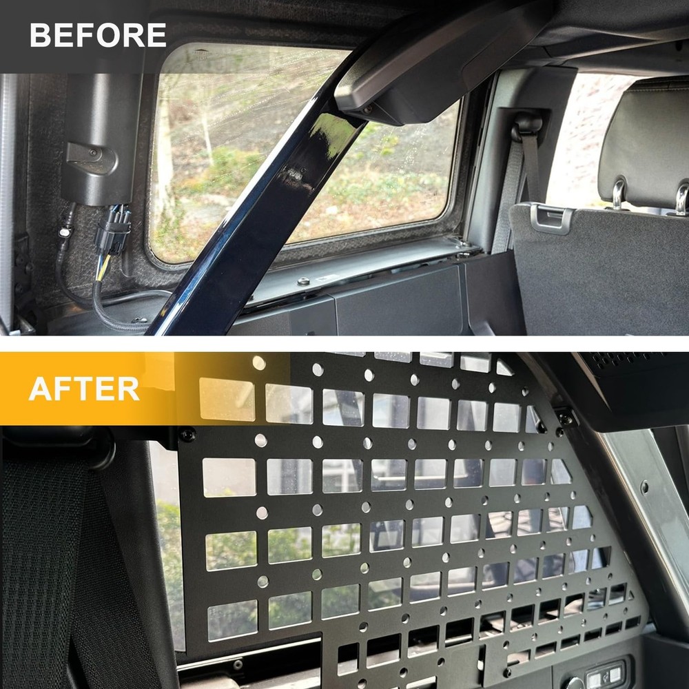 Rear Window MOLLE Panel Modular Storage Panel System fit for Bronco 4 Door 20...