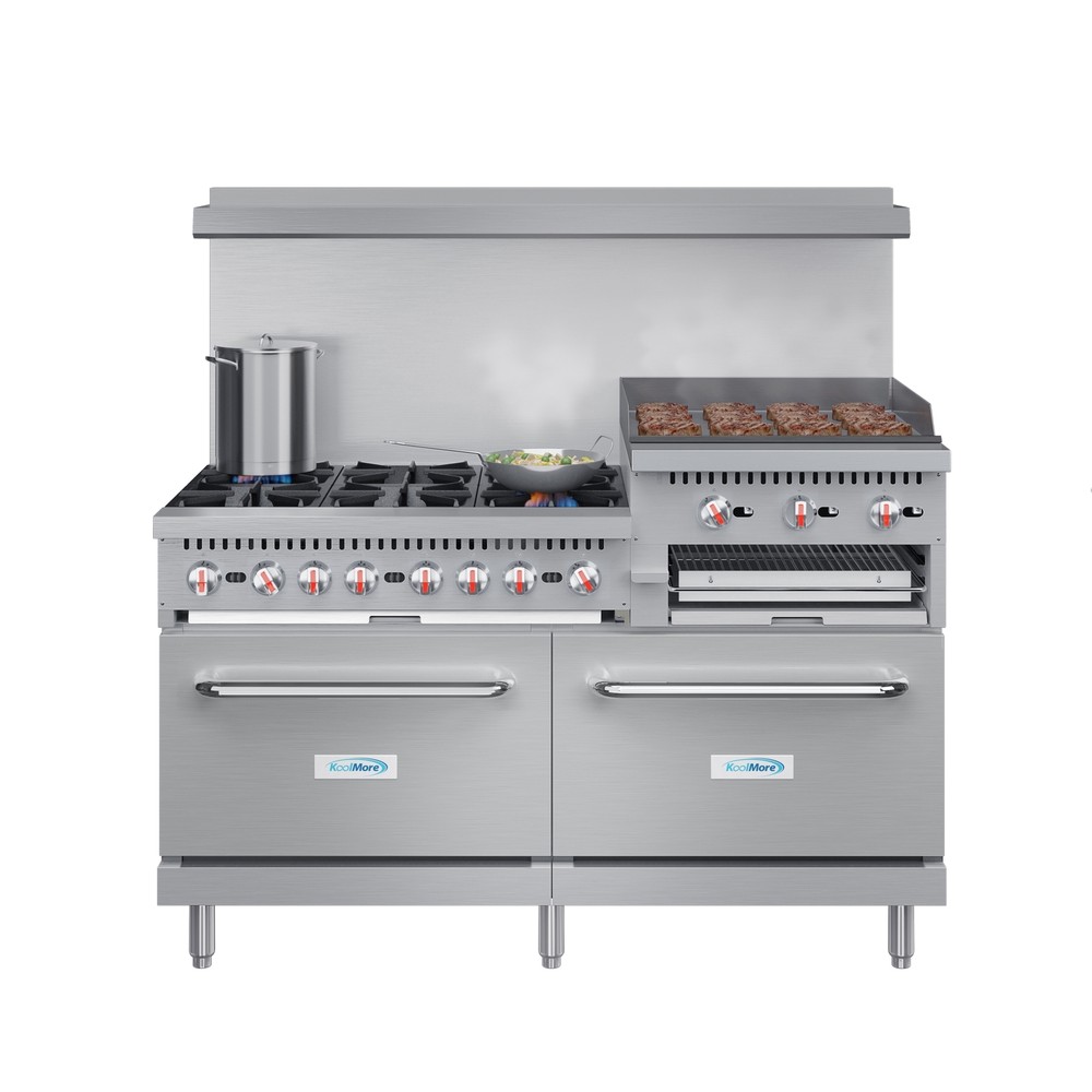 Koolmore KM-CRGB60-NG Gas 60" Restaurant Range
