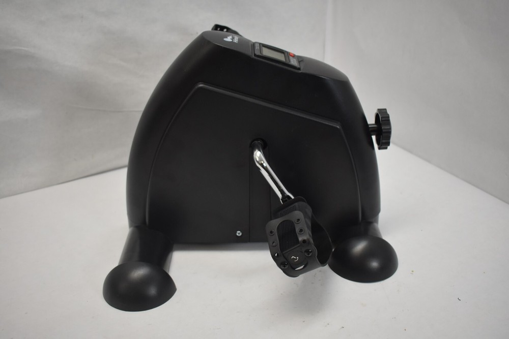Digital Sit Down Pedal Exerciser Adjustable Resistance Knob Work Out Legs Arms