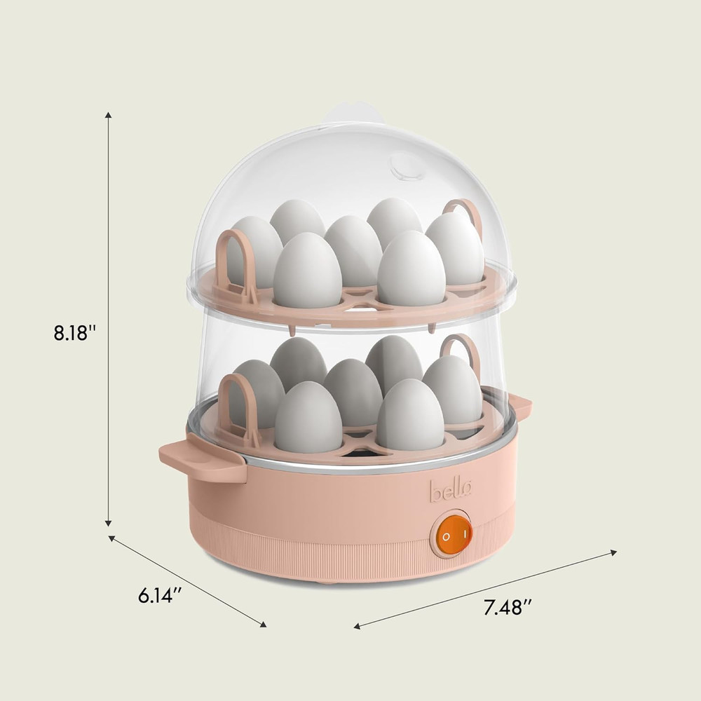 Electric Egg Cooker, 14 Eggs Capacity Tray, Double Stack, for Poached, Scrambled
