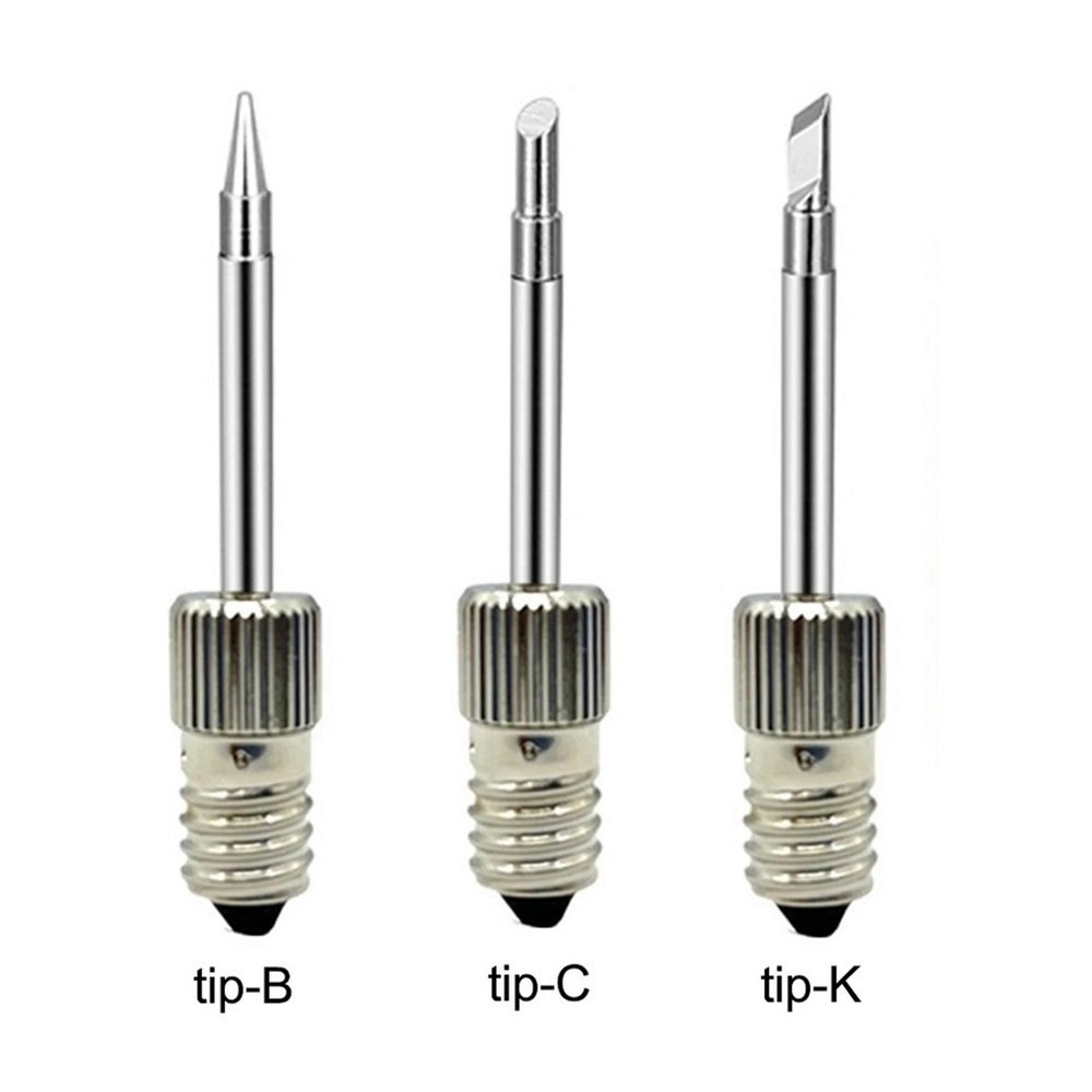 6pcs Replacement Soldering Iron Tips E10 Interface Electric Soldering/Needle Tip
