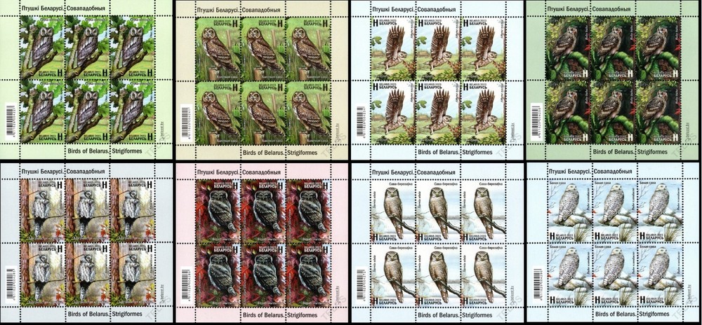2023 Belarus Owls Birds of Belarus - Stringiformes MNH